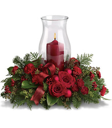 Holiday Glow Centerpiece from Arjuna Florist in Brockport, NY